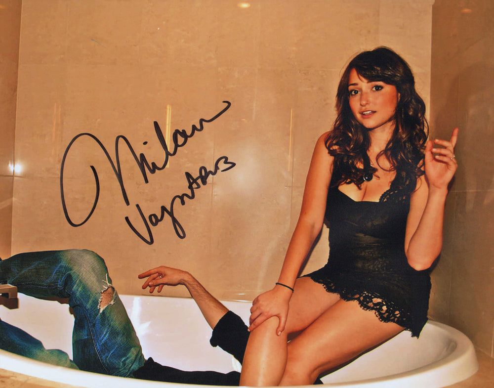 Milana Vayntrub from AT&T Commercials Sexy Signed 11x14 Photo