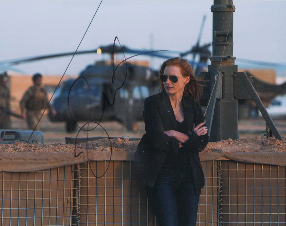 Jessica Chastain as Maya in Zero Dark Thirty Signed 11x14 Photo