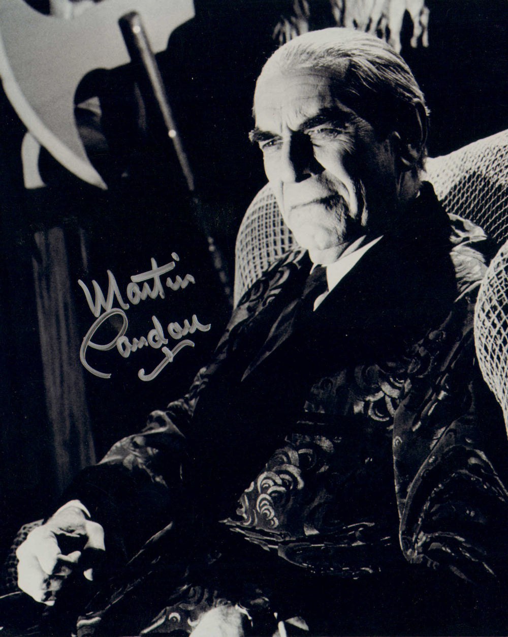 Martin Landau as Bela Lugosi in Tim Burton's Ed Wood Signed 8x10 Photo