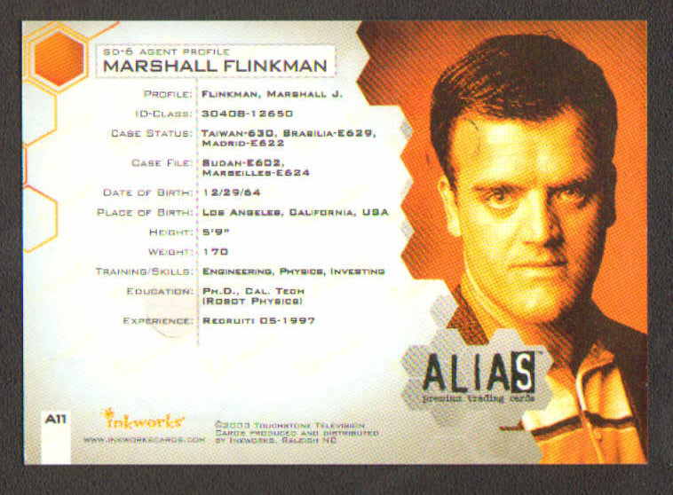 
                  
                    Alias Inkworks Trading Cards 9pc LOT Signed by Jennifer Garner, Bradley Cooper, Ron Rifkin, Michael Vartan, Carl Lumbly, Greg Grunberg, Kevin Weisman, Victor Garber, & David Anders
                  
                