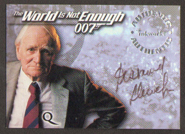 
                  
                    James Bond 007: The World Is Not Enough Inkworks Trading Cards 6pc LOT Signed by Judi Dench, Denise Richards, Samantha Bond, Goldie, Serena Scott Thomas, & Desmond Llewelyn
                  
                