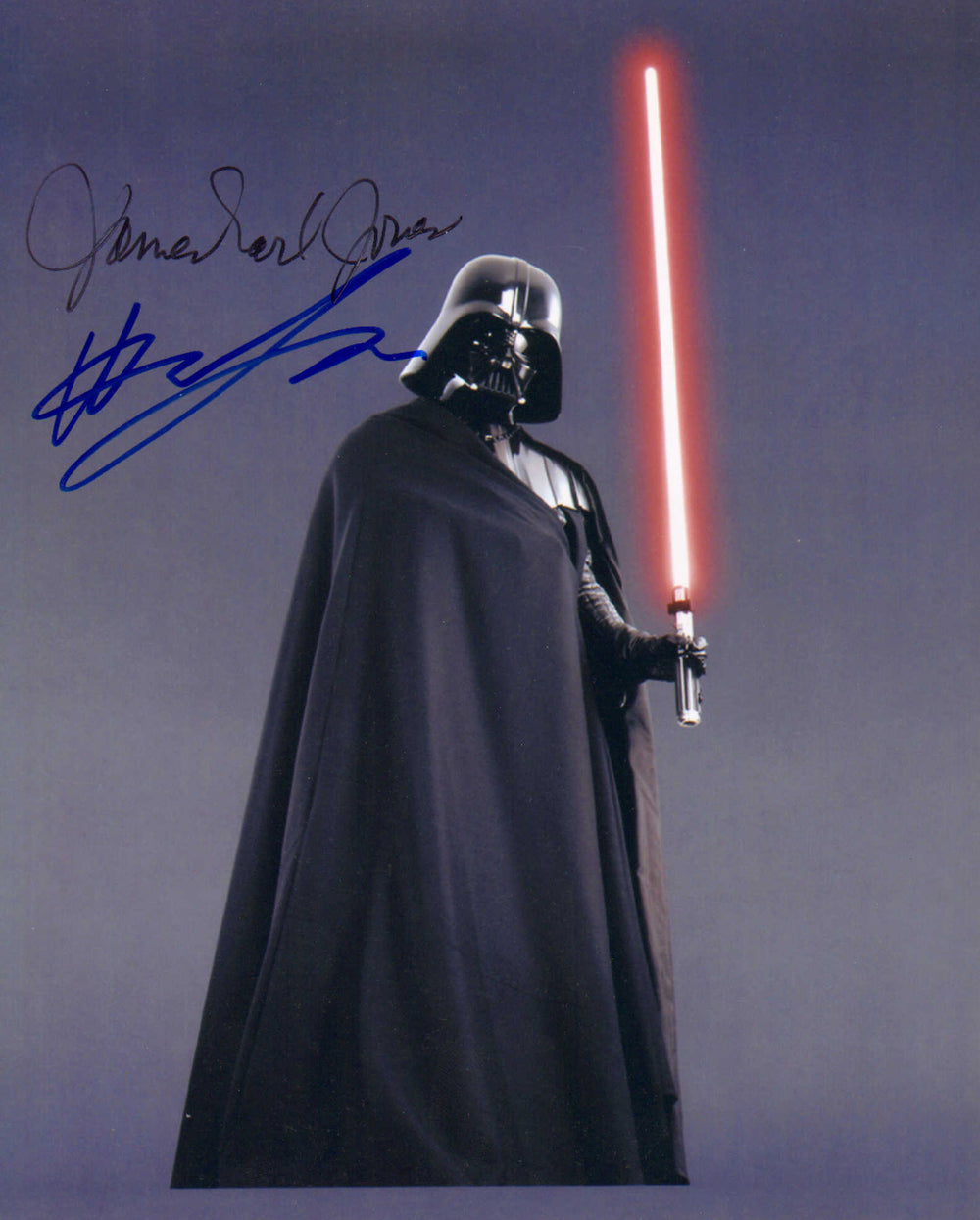 James Earl Jones & Hayden Christensen as Darth Vader in Star Wars Episode III: Revenge of the Sith Signed 8x10 Photo