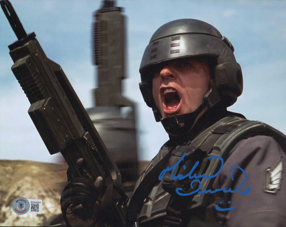 Michael Ironside as Jean Rasczak in Starship Troopers (Beckett) Signed 8x10 Photo