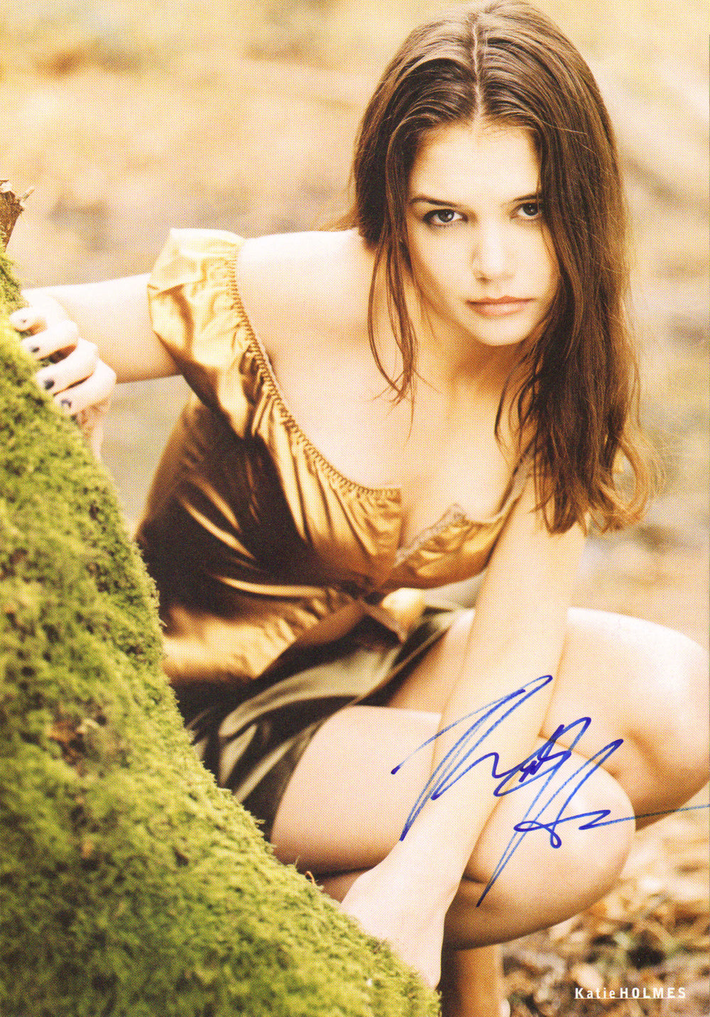 Katie Holmes from Dawson's Creek & Batman Begins Sexy Signed 9x13.5 Magazine Page