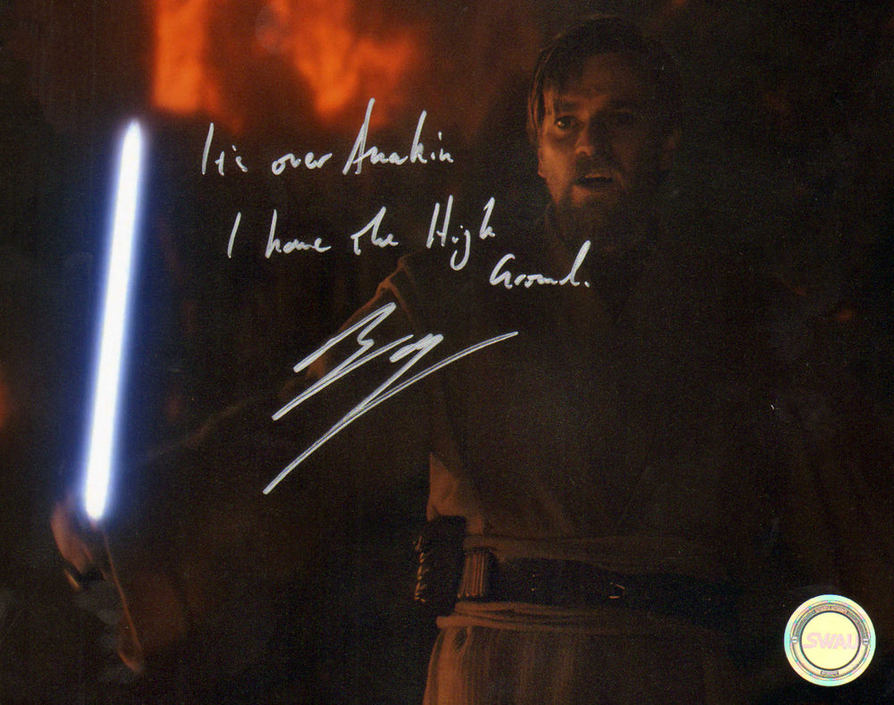Ewan McGregor as Obi-Wan Kenobi in Star Wars Episode III: Revenge of the Sith (SWAU) Signed 8x10 Photo with Quote