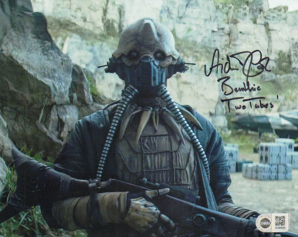 Aidan Cook as Benthic Two Tubes in Star Wars: Andor (SWAU) Signed 8x10 Photo