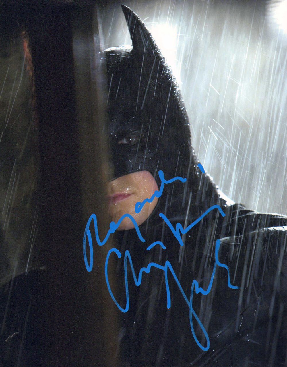 Christian Bale as Batman in The Dark Knight Signed 11x14 Photo