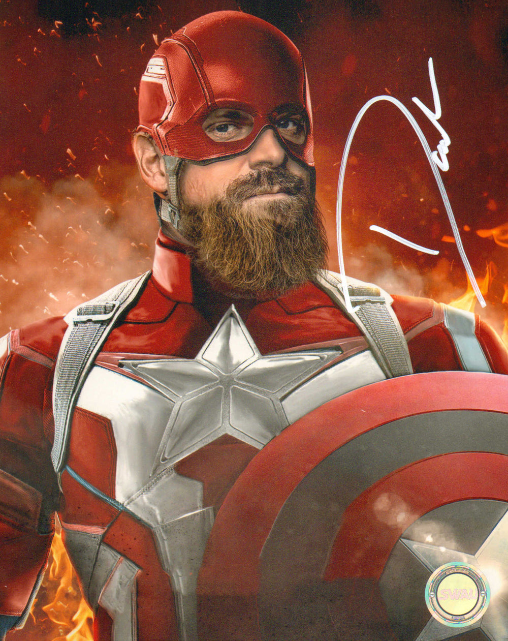 David Harbour as Alexei Shostakov the Red Guardian in Marvel's Black Widow (SWAU) Signed 8x10 Photo