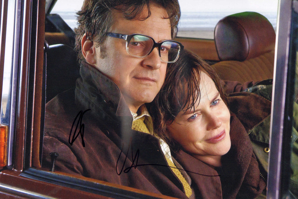 Colin Firth as Eric Lomax & Nicole Kidman as Patricia Wallace in The Railway Man Signed 8x12 Photo