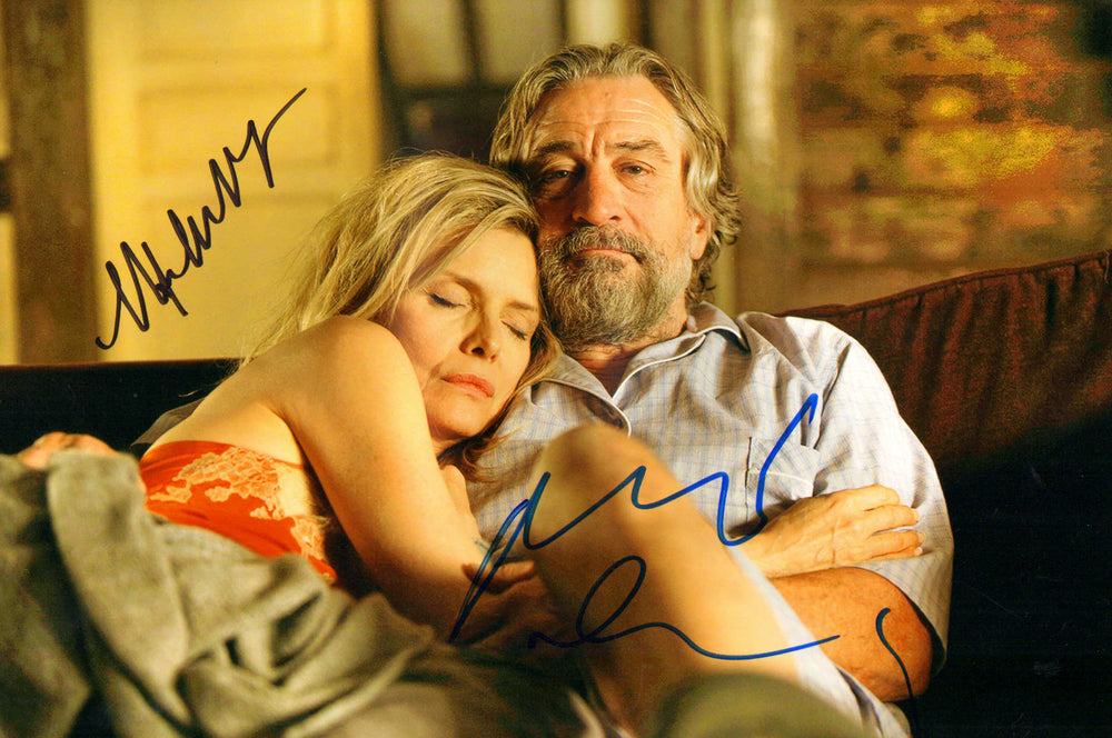 Robert De Niro as Giovanni Manzoni & Michelle Pfeiffer as Maggie Blake in The Family Signed 8x12 Photo