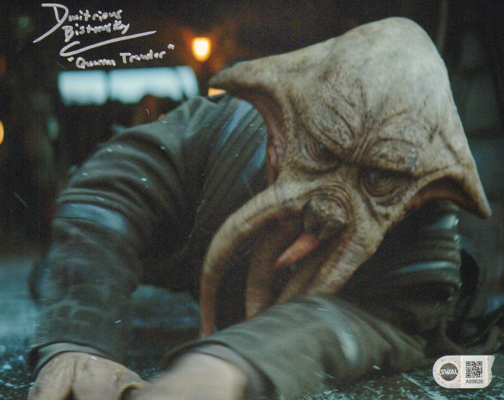 Dmitrious Bistrevsky as Quarren Traveler in Star Wars: The Mandalorian (SWAU) Signed 8x10 Photo with Character Name