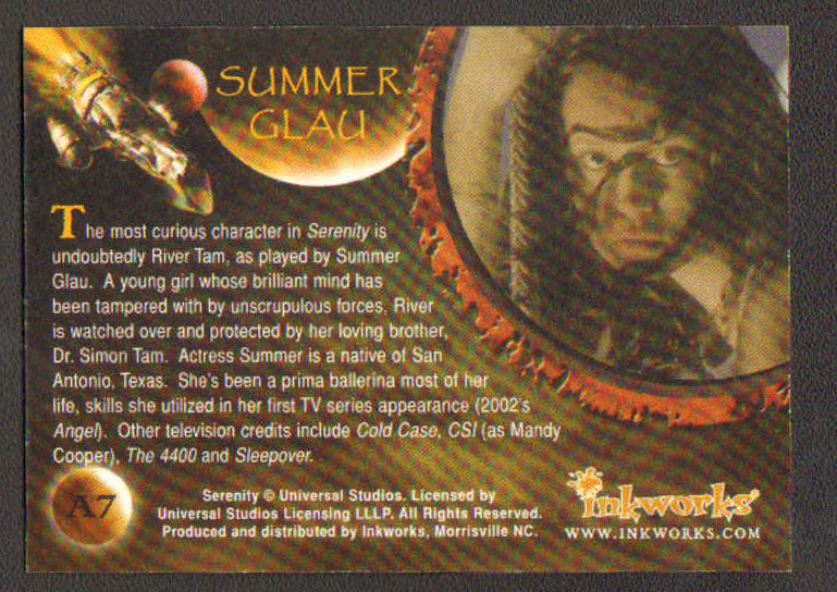 
                  
                    Firefly: Serenity Inkworks Trading Cards 9pc LOT Signed by Nathan Fillion, Alan Tudyk  Adam Baldwin, Summer Glau, Morena Baccarin, Jewel Staite, Sean Maher, Gina Torres, & Ron Glass
                  
                