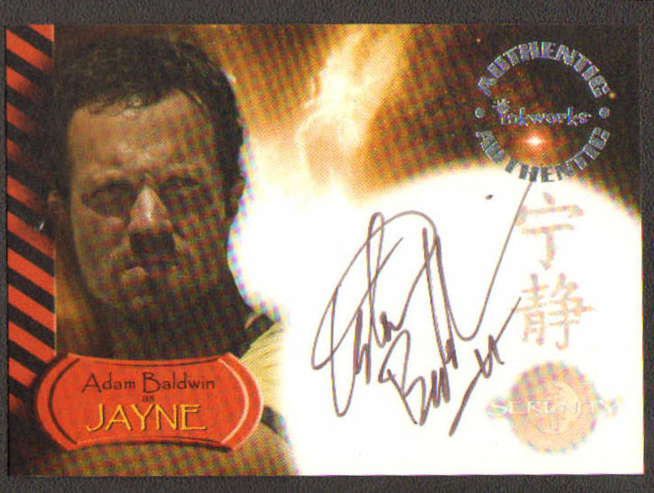 
                  
                    Firefly: Serenity Inkworks Trading Cards 9pc LOT Signed by Nathan Fillion, Alan Tudyk  Adam Baldwin, Summer Glau, Morena Baccarin, Jewel Staite, Sean Maher, Gina Torres, & Ron Glass
                  
                