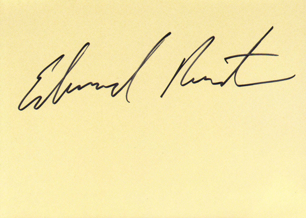 Edward Norton from Fight Club, The Incredible Hulk, Rounders, Primal Fear, & American History X Signed 5x7 Index Card