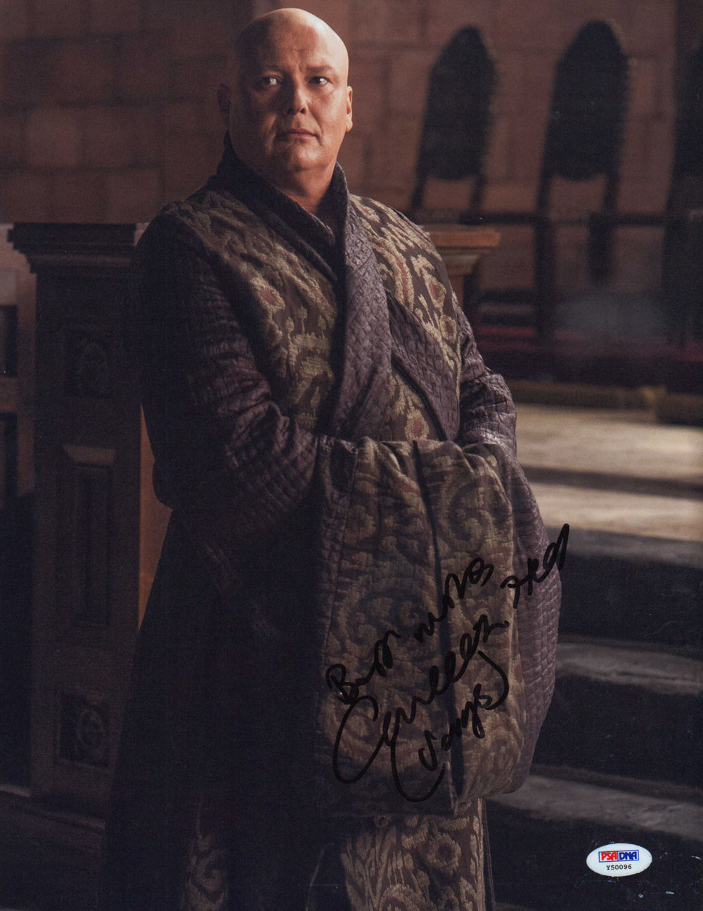 Conleth Hill as Varys in Game of Thrones (PSA) Signed 11x14 Photo with Character Name