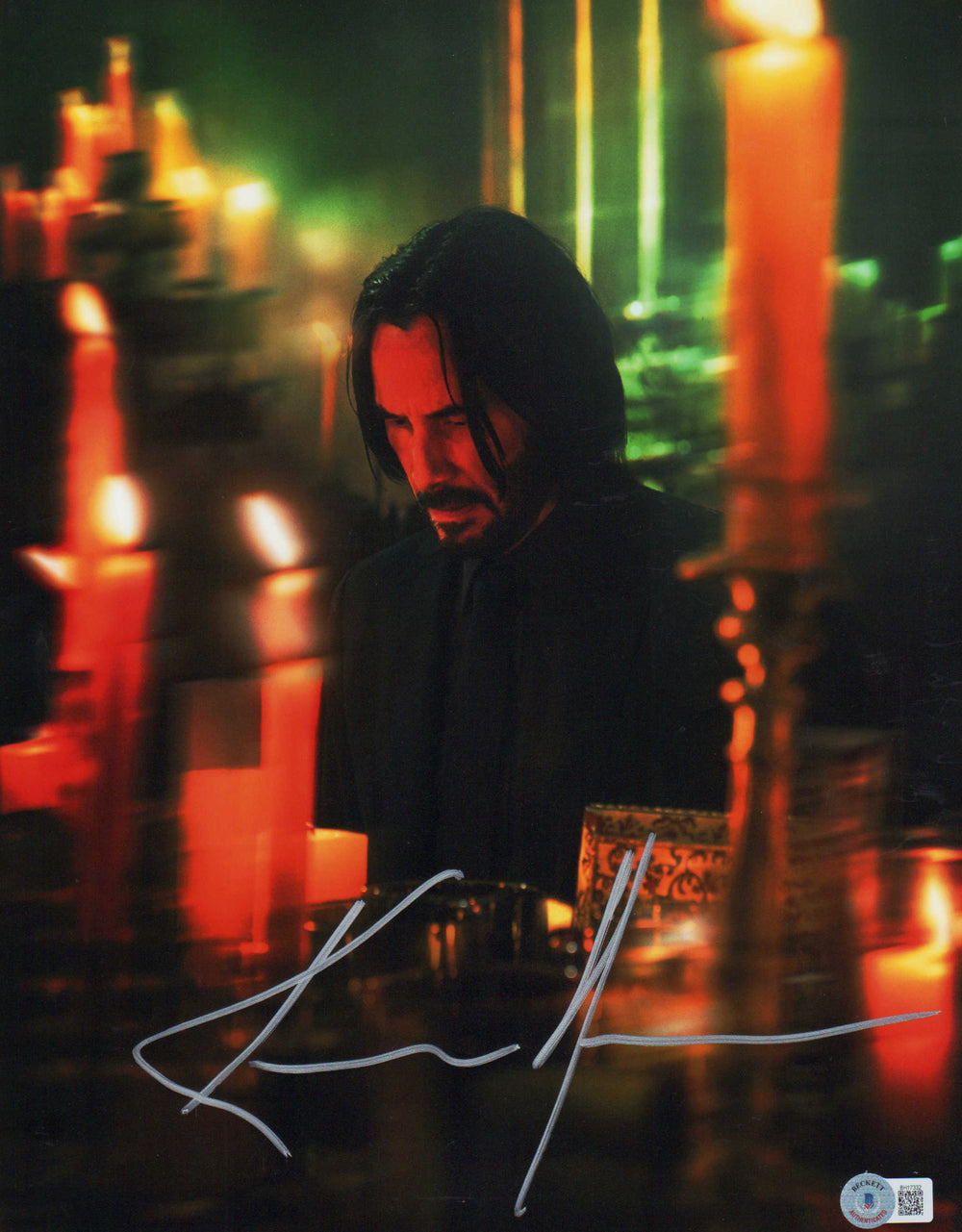 Keanu Reeves as John Wick in John Wick 4 (Beckett) Signed 11x14 Photo