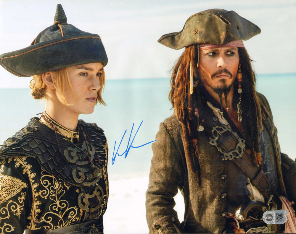 Keira Knightley as Elizabeth Swann in Pirates of the Caribbean: At World's End (SWAU) Signed 11x14 Photo