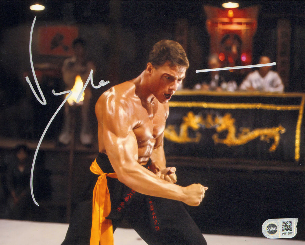 Jean Claude Van Damme as Frank Dux in Bloodsport (SWAU) Signed 8x10 Photo