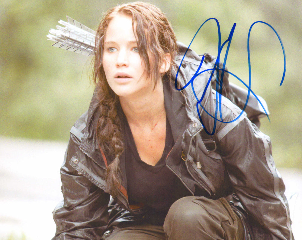 Jennifer Lawrence as Katniss Everdeen in The Hunger Games Signed 8x10 Photo