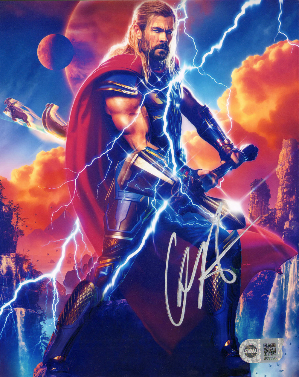 Chris Hemsworth as Thor in Thor: Love & Thunder (SWAU) Signed 8x10 Photo