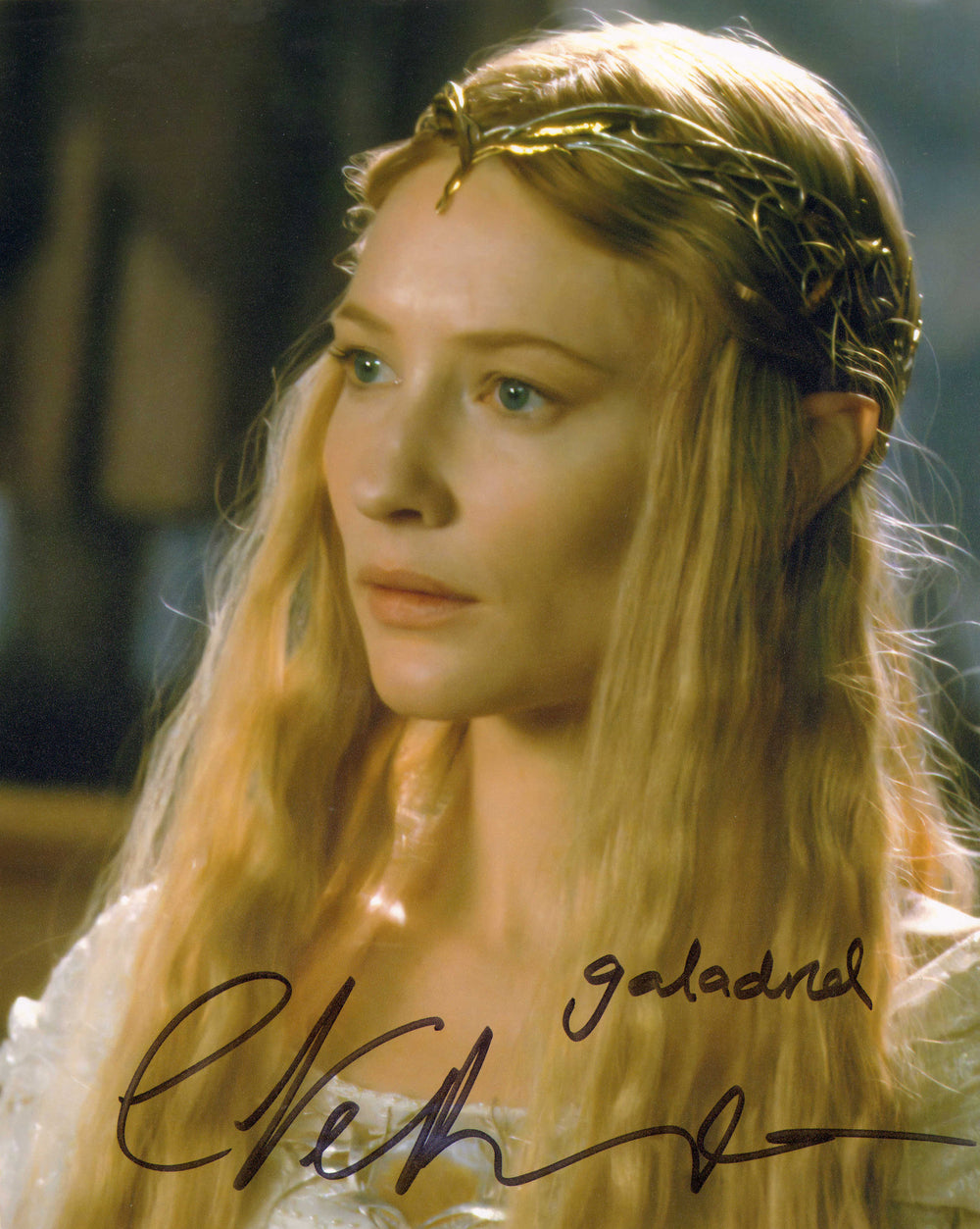 Cate Blanchett as Galadriel in The Hobbit: An Unexpected Journey (SWAU) Signed 8x10 Photo with Character Name