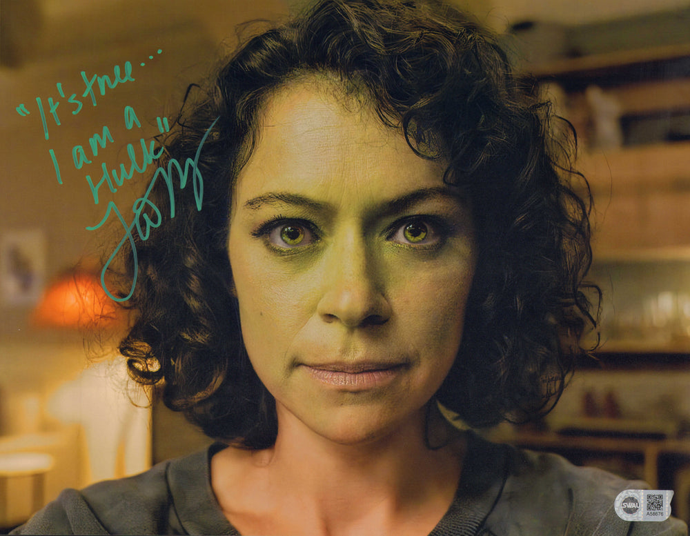 Tatiana Maslany as Jennifer Walters / She-Hulk in She-Hulk: Attorney at Law (SWAU) Signed 11x14 Photo with Quote