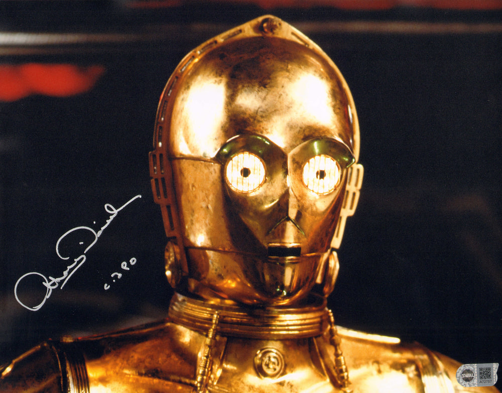 Anthony Daniels as C-3PO in Star Wars: A New Hope (SWAU) Signed 11x14 Photo with Character Name
