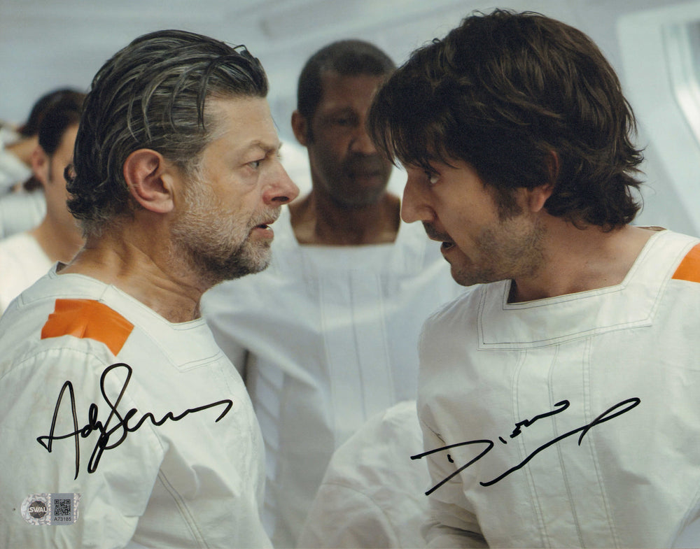 Andy Serkis as Kino Loy & Diego Luna as Cassian Andor in Star Wars: Andor (SWAU) Signed 11x14 Photo