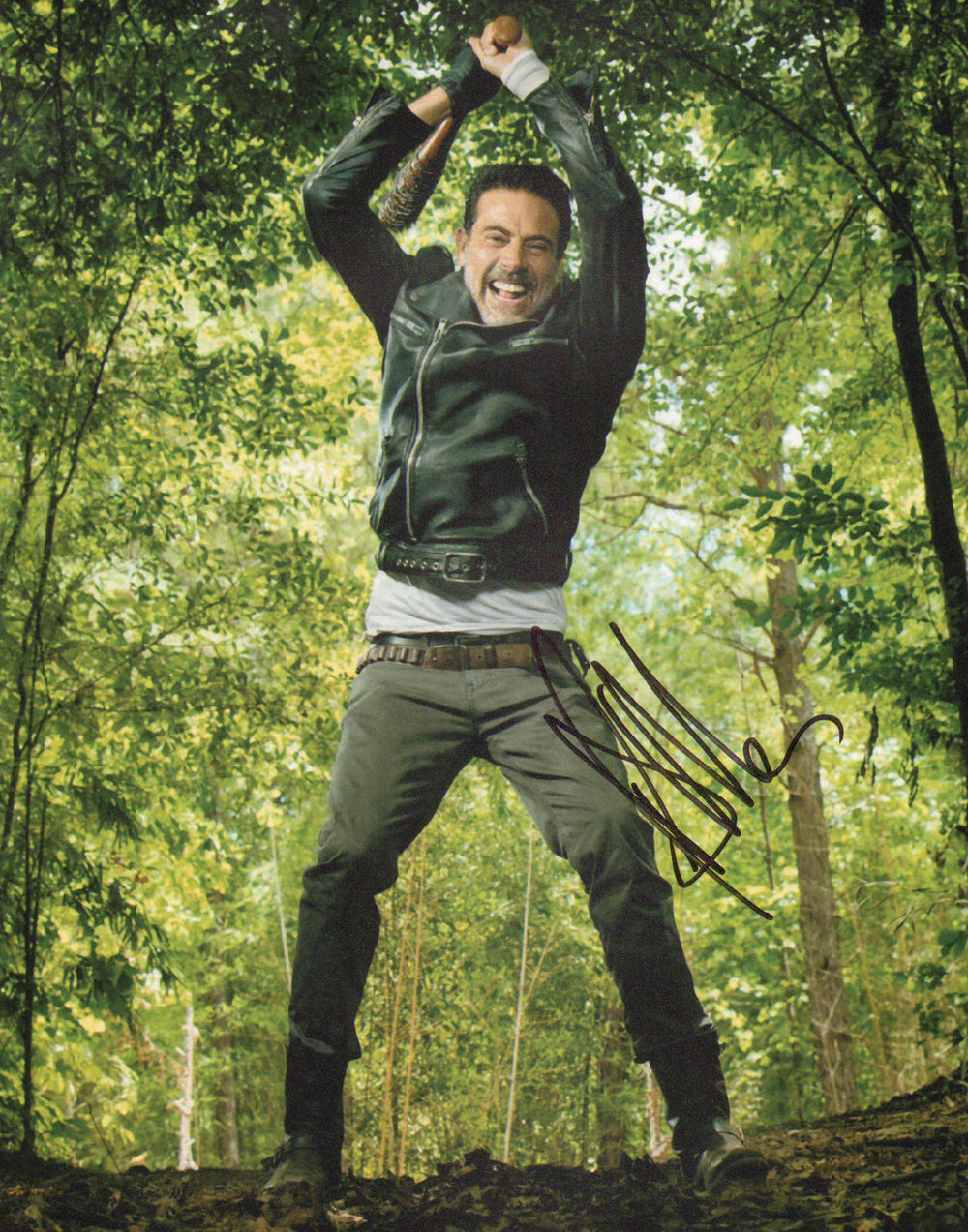 Jeffrey Dean Morgan as Negan in The Walking Dead Signed 11x14 Photo