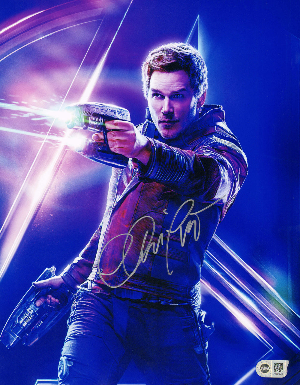 Chris Pratt as Star-Lord in Avengers: Infinity War (SWAU) Signed 11x14 Photo