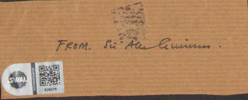 Alec Guinness from Star Wars: A New Hope & The Bridge on the River (SWAU) Signed 5x2 Index Card