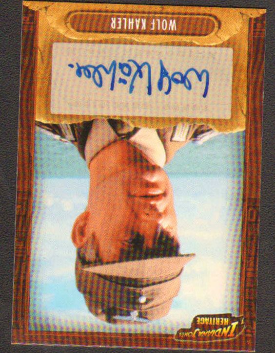 
                  
                    Indiana Jones Heritage Topps Trading Cards 8pc LOT Signed by Ke Huy Quan, Paul Freeman, Julian Glover, Wolf Kahler, Anthony Higgins, Ric Young, Philip Tan, & Roshan Seth
                  
                