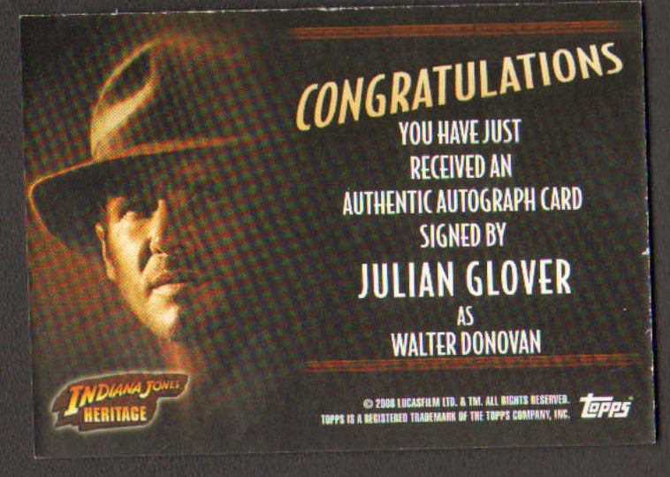 
                  
                    Indiana Jones Heritage Topps Trading Cards 8pc LOT Signed by Ke Huy Quan, Paul Freeman, Julian Glover, Wolf Kahler, Anthony Higgins, Ric Young, Philip Tan, & Roshan Seth
                  
                