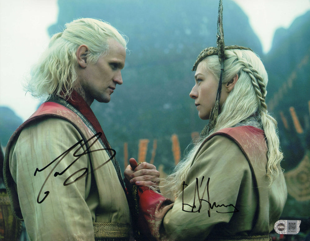 Matt Smith as Daemon Targaryen & Emma D’Arcy as Princess Rhaenyra Targaryen in HBO's House of the Dragon (SWAU) Signed 11x14 Photo