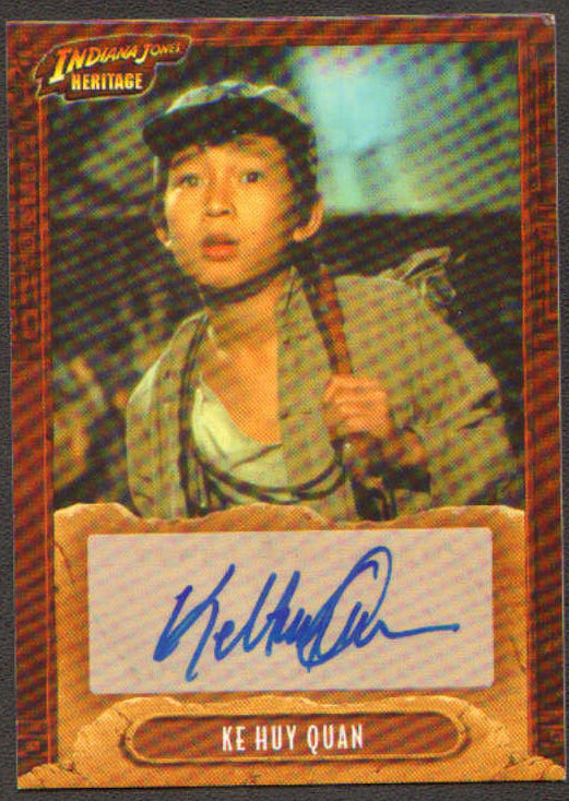 
                  
                    Indiana Jones Heritage Topps Trading Cards 8pc LOT Signed by Ke Huy Quan, Paul Freeman, Julian Glover, Wolf Kahler, Anthony Higgins, Ric Young, Philip Tan, & Roshan Seth
                  
                