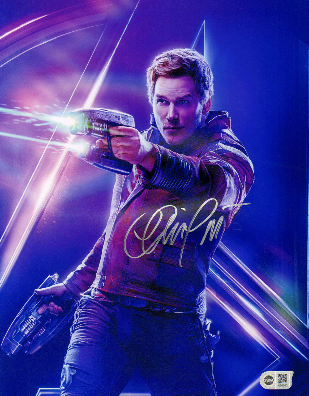 Chris Pratt as Star-Lord in Avengers: Infinity War (SWAU) Signed 11x14 Photo