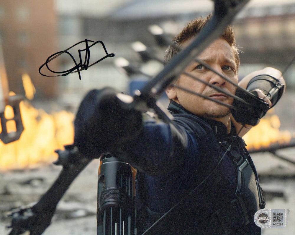 Jeremy Renner as Hawkeye in Captain America: Civil War (SWAU) Signed 8x10 Photo