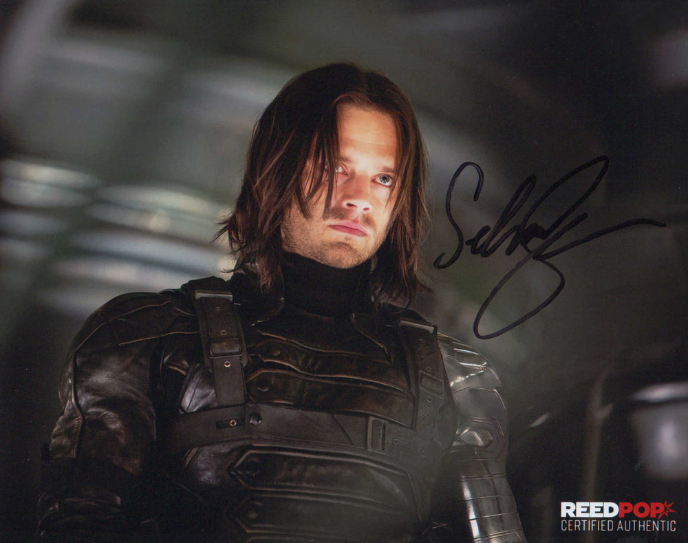 Sebastian Stan as Winter Soldier in Captain America: The Winter Soldier Signed 8x10 Photo