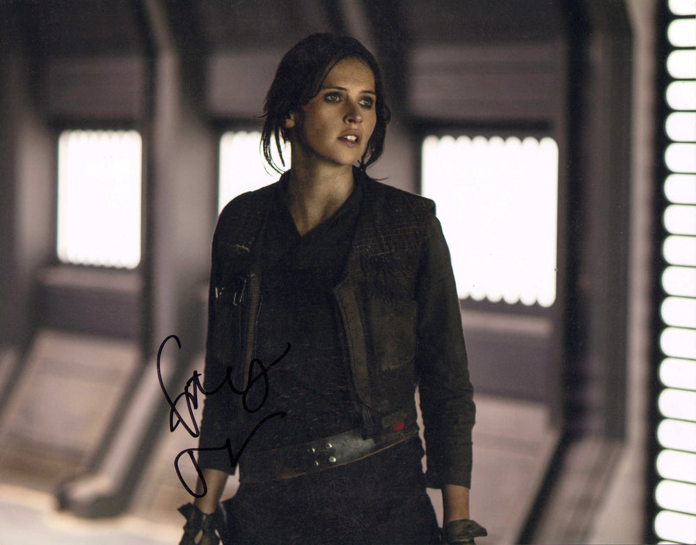 Felicity Jones as Jyn Erso in Rogue One: A Star Wars Story Signed 11x14 Photo