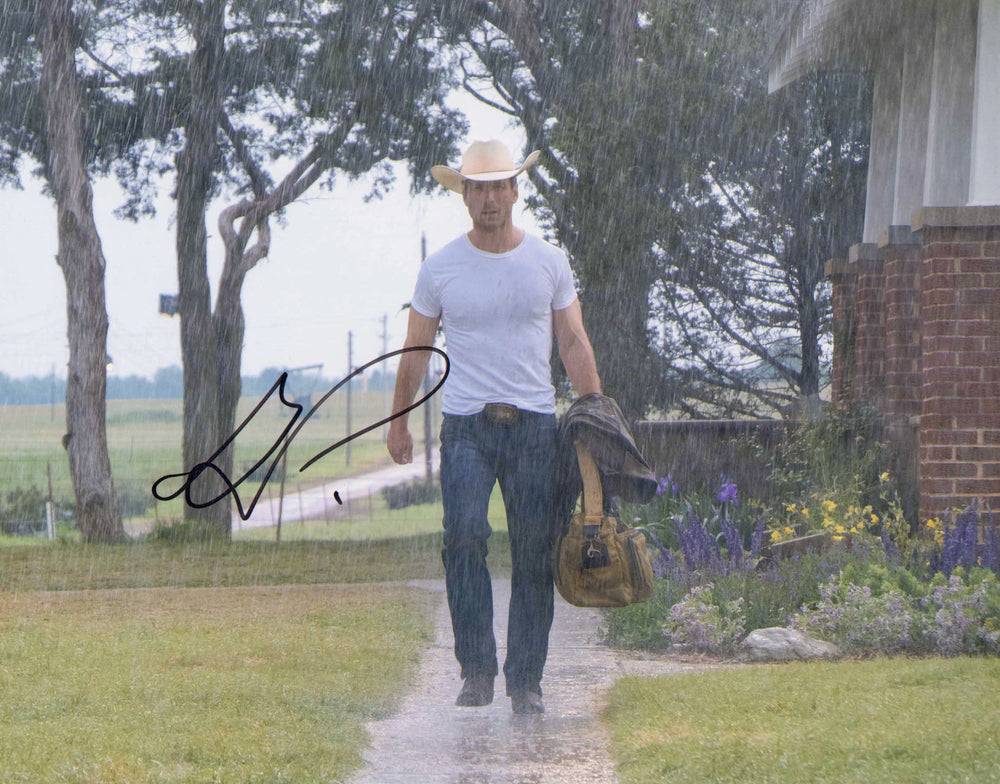 Glen Powell as Tyler Owens in Twisters Signed 11x14 Photo