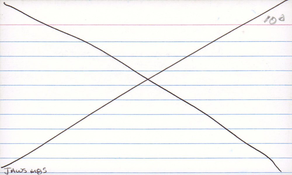 
                  
                    John Williams Composer Signed 5x3 Index Card with Rare AMQS Handwritten Musical Notes of the Close Encounters of the Third Kind Theme
                  
                