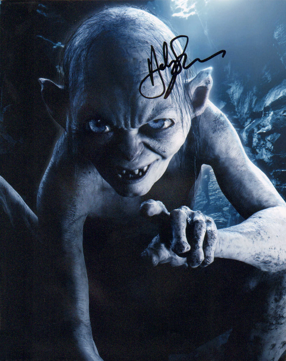 Andy Serkis as Gollum in The Lord of the Rings: The Return of the King Signed 8x10 Photo