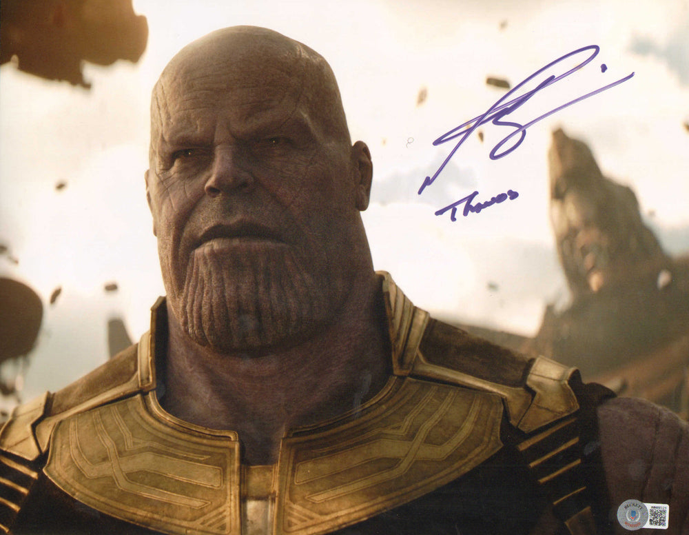 Josh Brolin as Thanos in Avengers: Infinity War (Beckett) Signed 11x14 Photo with Character Name