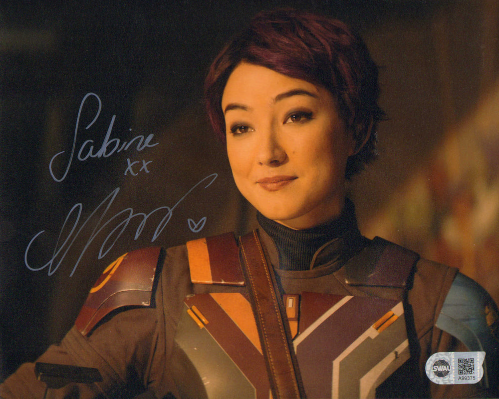 Natasha Liu Bordizzo as Sabine Wren  in Star Wars: Ahsoka (SWAU) Signed 8x10 Photo with Character Name