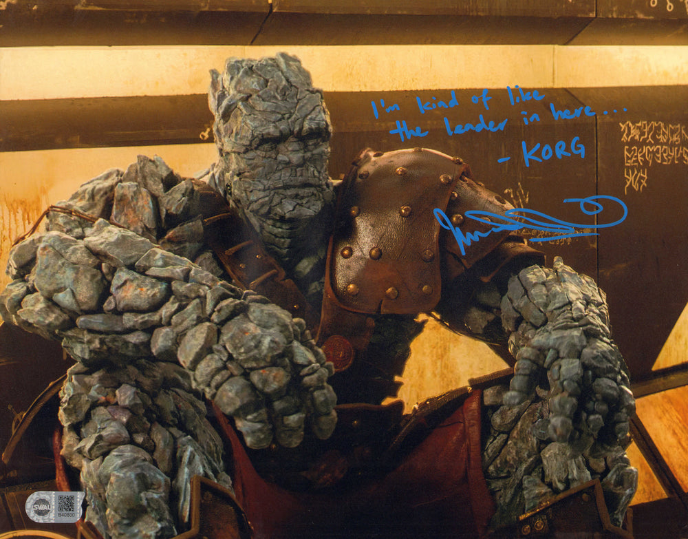 Taika Waititi as Korg in Thor: Love & Thunder (SWAU) Signed 11x14 Photo with Character Name & Quote