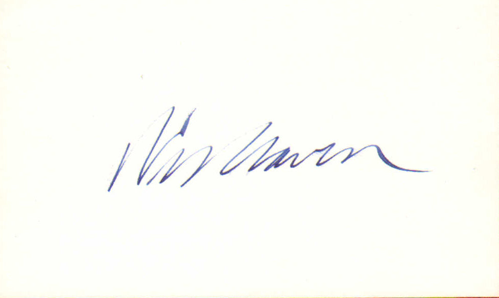 Wes Craven Horror Creator/Director of A Nightmare on Elm Street & Scream (SWAU) Signed 3x5 Index Card