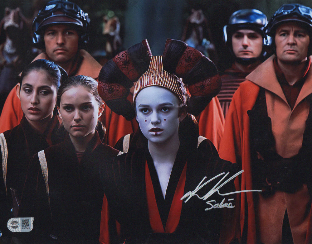 Keira Knightley as Sabe in Star Wars Episode I: The Phantom Menace (SWAU) Signed 11x14 Photo with Character Name