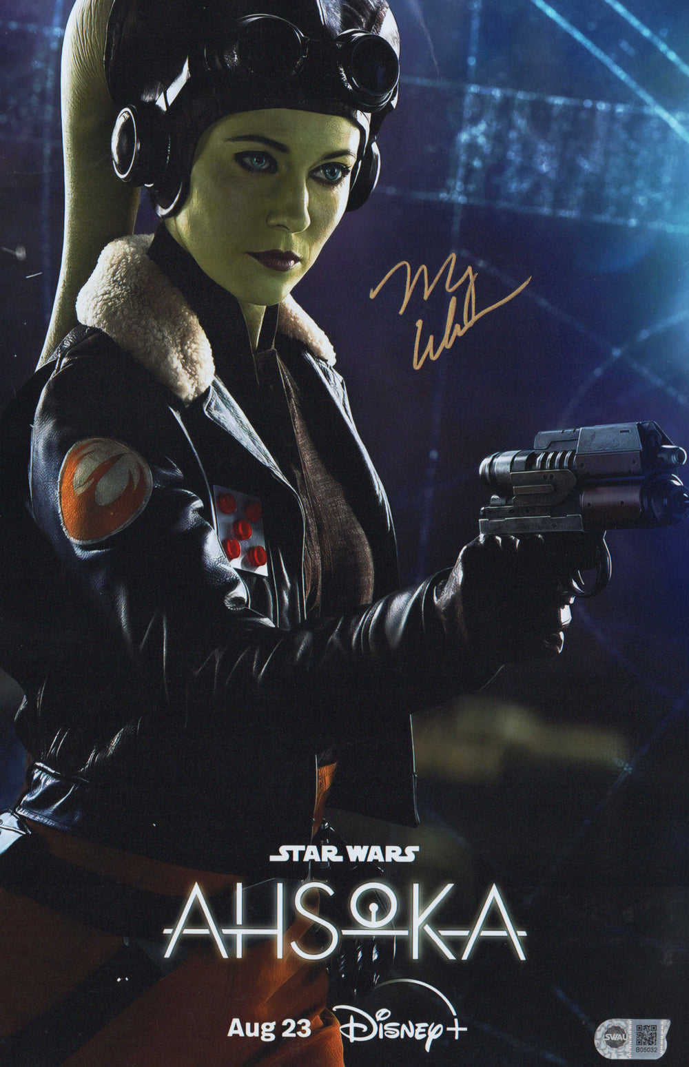 Mary Elizabeth Winstead as Hera Syndulla in Star Wars: Ahsoka (SWAU) Signed 11x17 Mini Poster