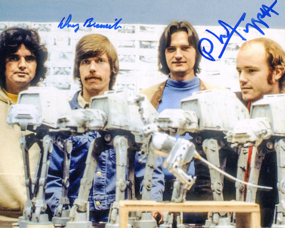 Phil Tippett & Doug Beswick AT-AT Model Stop Motion Visual Effects Artists Behind the Scenes of Star Wars: The Empire Strikes Back Signed 8x10 Photo