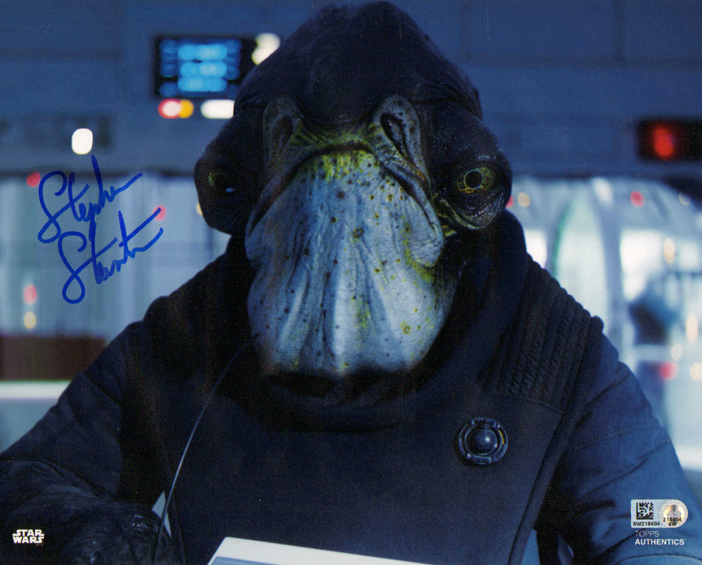 Stephen Stanton as Admiral Raddus in Rogue One: A Star Wars Story (Topps) Signed 8x10 Photo
